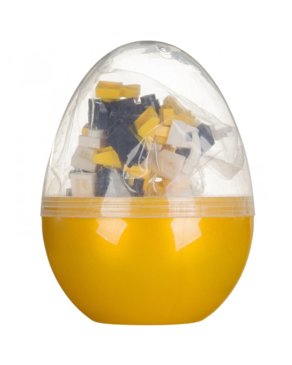 Мини-конструктор в желтом яйце 2 в 1. Динозавр, 52 детали