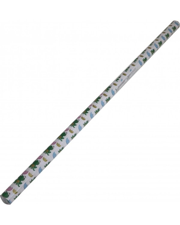 Бумага упаковочная "Зеленая лягушка", 70x100 см