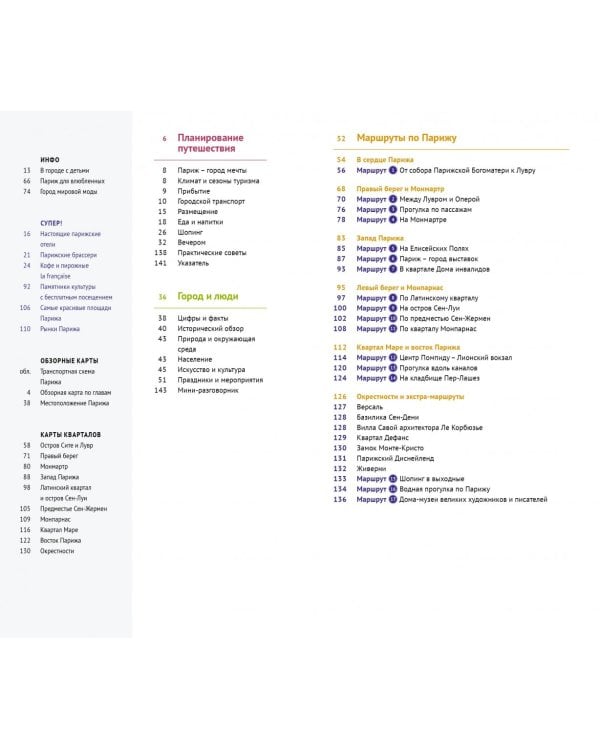 Париж, с картой