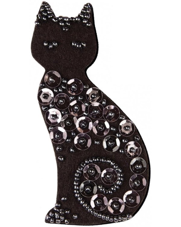 Набор для изготовления украшения-патча Клевер "Багира", 9x4,5 cм, арт. АФ 19-075