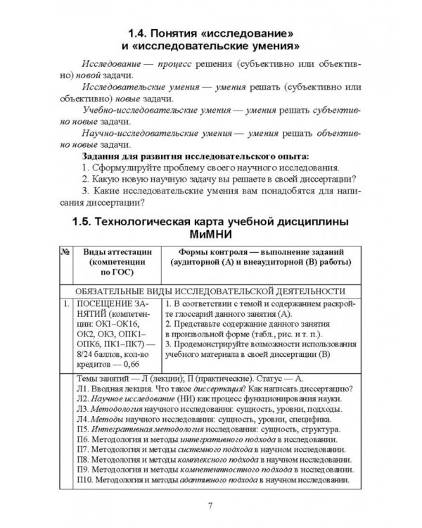 Методология и методы научного исследования. Для магистров химико-педагогического образования