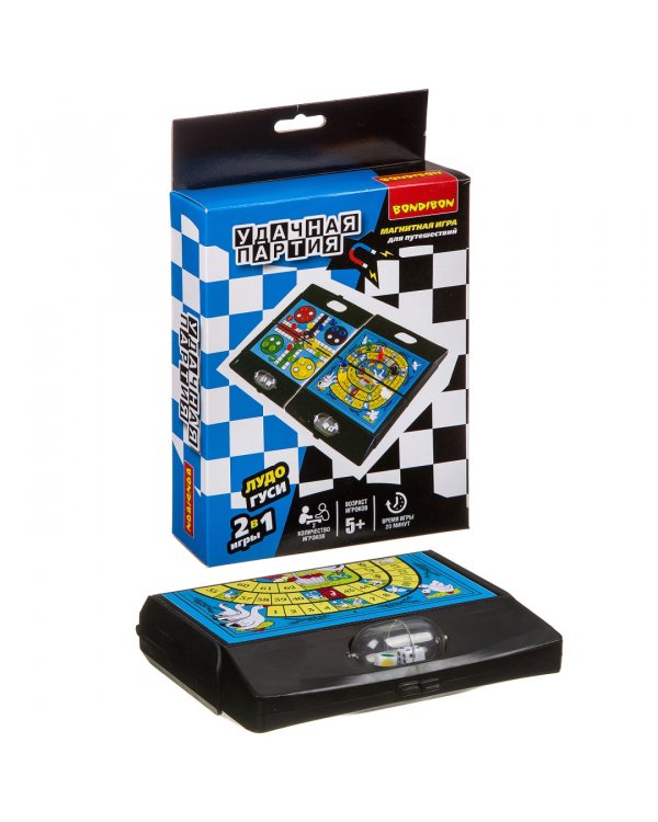 Удачная партия 2 в 1. Лудо, гуси