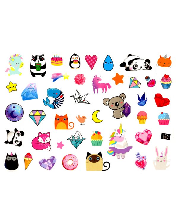 250 наклеек Для девочек