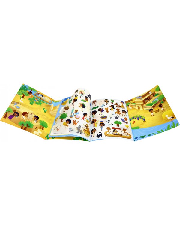 Древний Египет. Книжка-панорама с наклейками