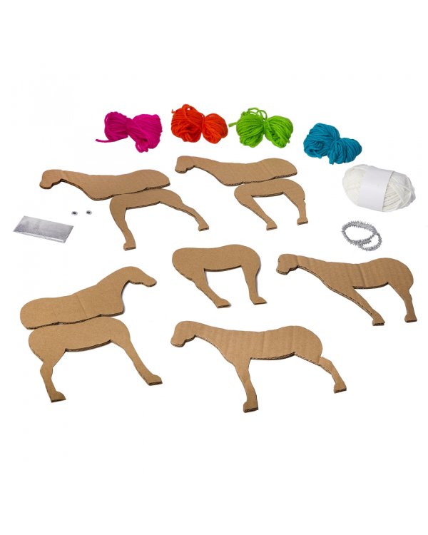 Объемные игрушки из картона и ниток. Волшебный единорог!