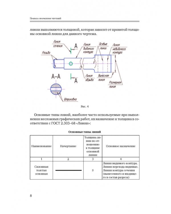Инженерная и компьютерная графика. Общие правила выполнения чертежей. Учебное пособие
