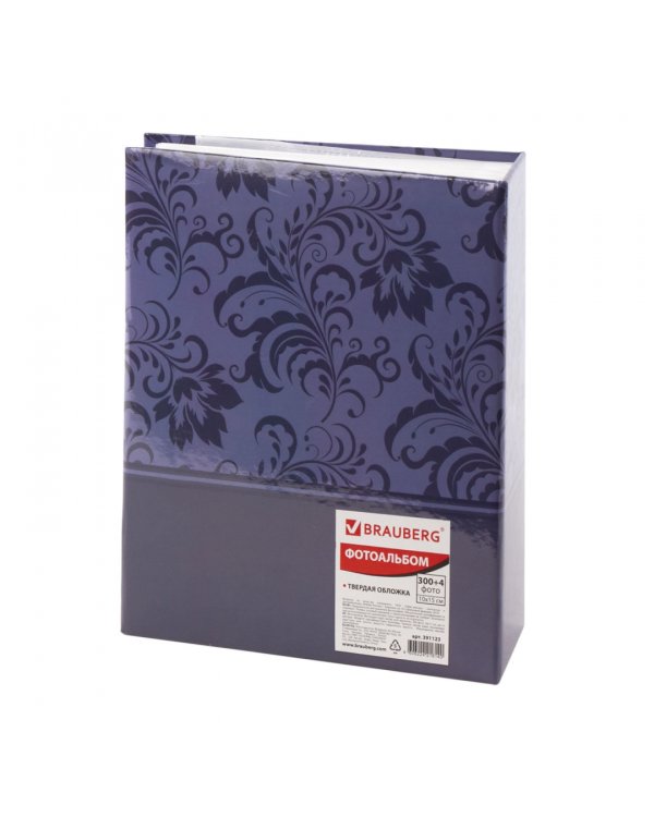 Фотоальбом "Вдохновение", на 300+4 фото 10 х15 см, твердая обложка, цвет темно-синий