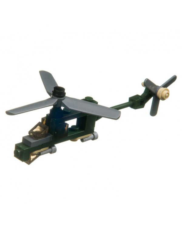 Конструктор 2 в 1. Военный Десант. Вертолет, 26 деталей