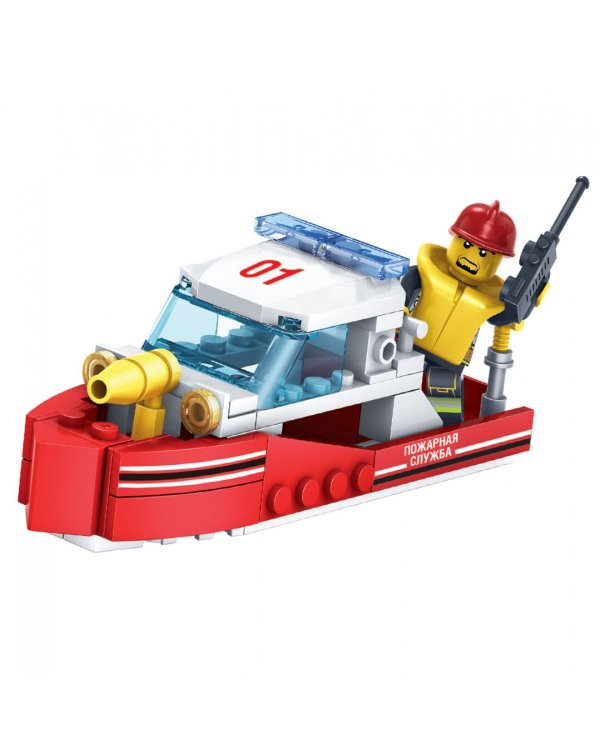 Конструктор. Пожарная Служба. Катер, 73 детали