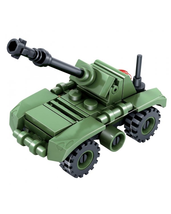 Конструктор 3 в 1. Военный Десант. Танк, 60 деталей