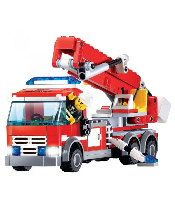 Конструктор. Пожарная Служба. Пожарная машина, 244 детали