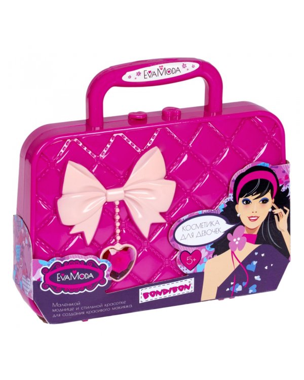 Набор детской декоративной косметики. Косметичка-сумочка с бантиком