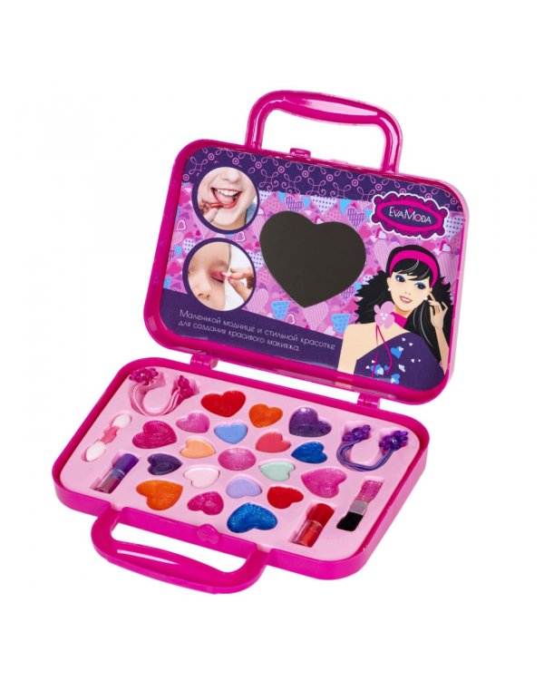 Набор детской декоративной косметики. Косметичка-сумочка с бантиком