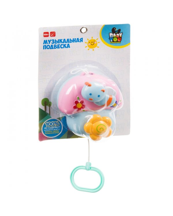 Музыкальная подвеска. Пчелка на грибочке