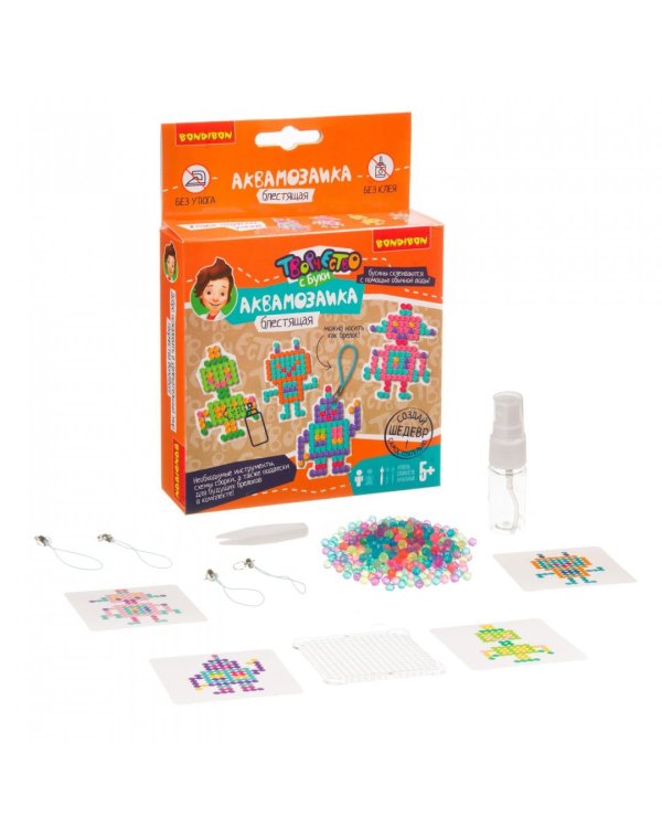 Блестящая аквамозаика. Роботы