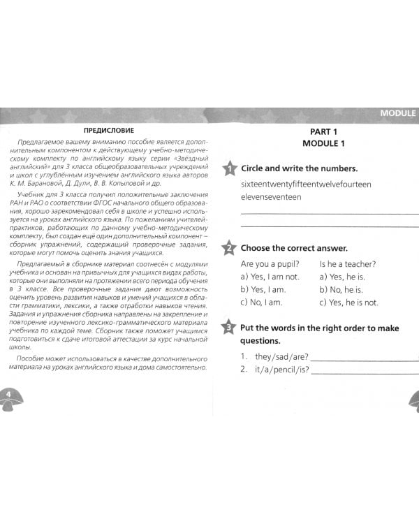 Английский язык. Звездный английский. Starlight. 3 класс. Сборник упражнений. Углубленный уровень