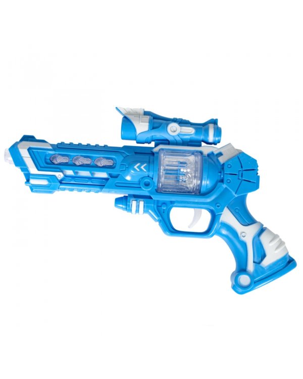 Пистолет. Атака, голубой
