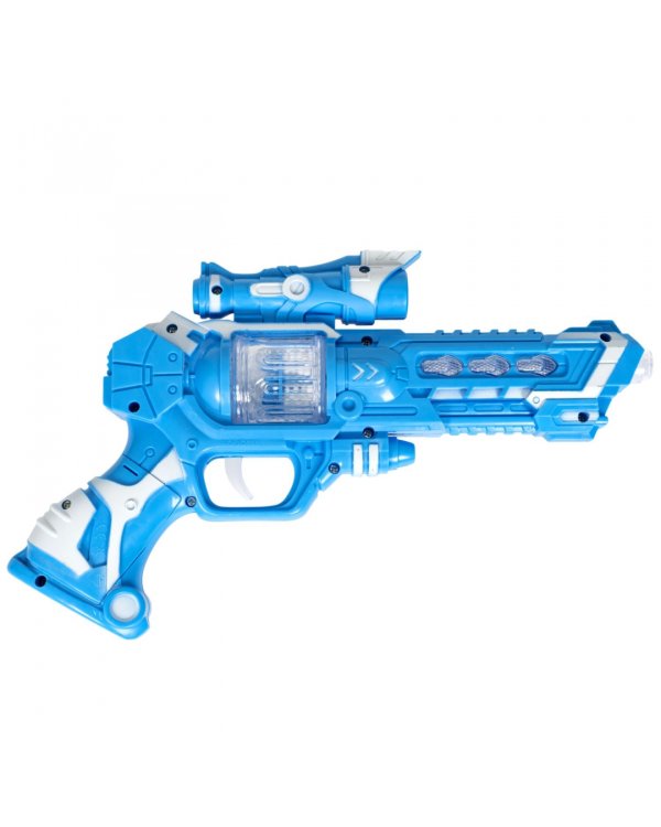 Пистолет. Атака, голубой