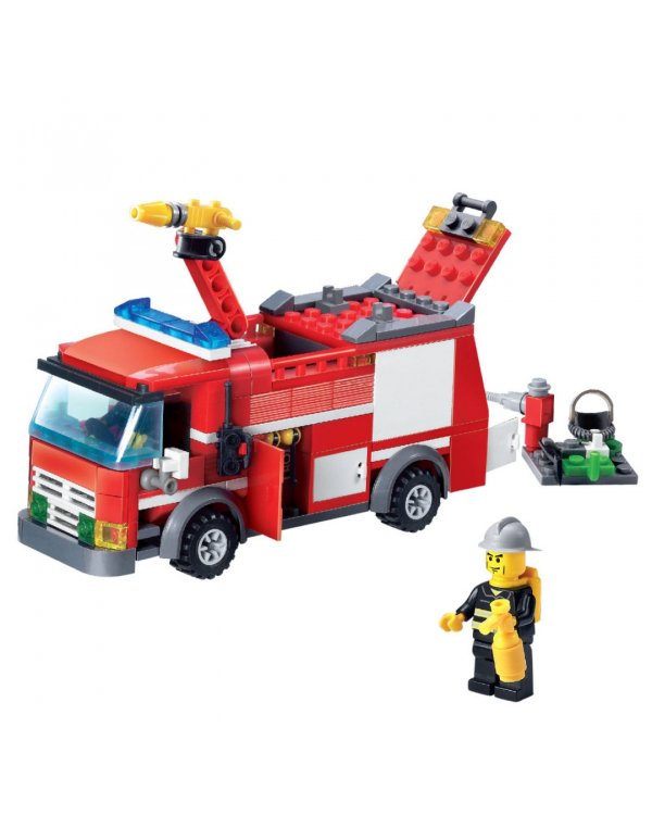 Конструктор. Пожарная служба. Пожарная машина, 206 деталей