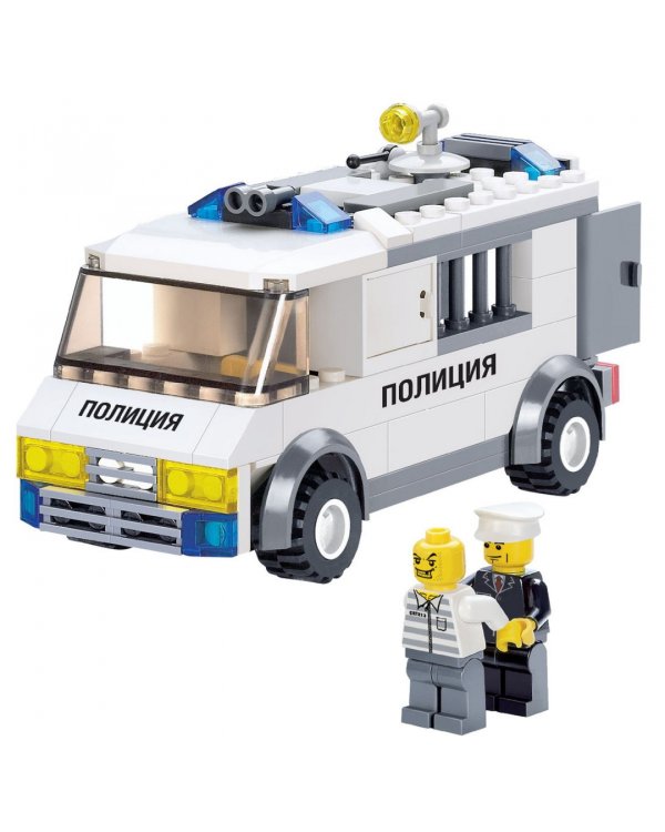 Конструктор. Полицейский патруль. Машина, 135 деталей