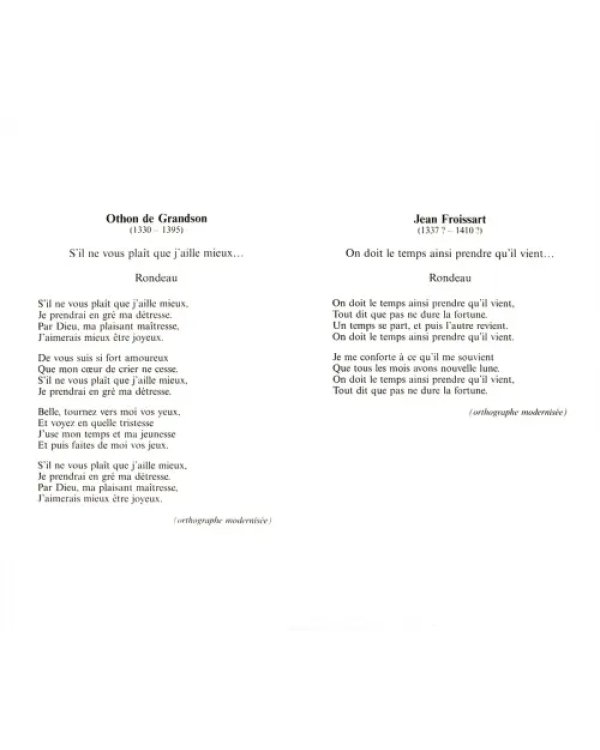 Des troubadours a Apollinaire