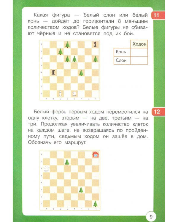 Шахматы: арифметические и логические задачи