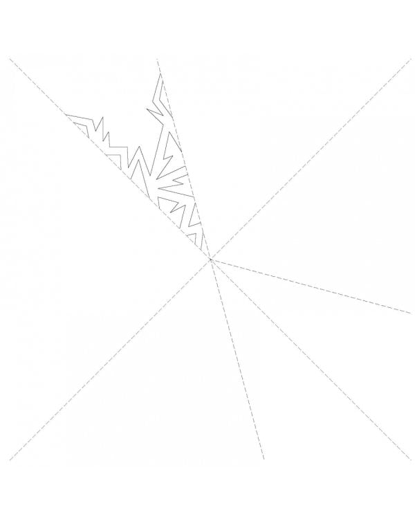 Мандариновое настроение. Набор снежинок для вырезания