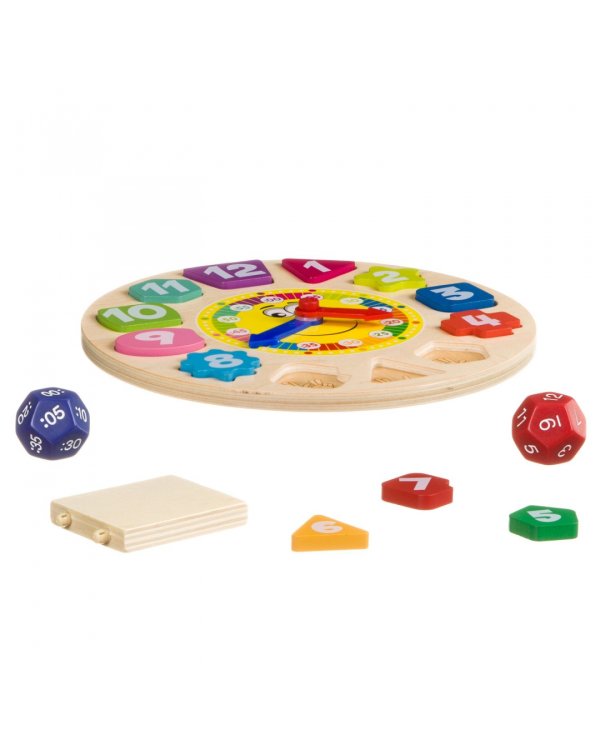 Игра деревянная. Изучаем время