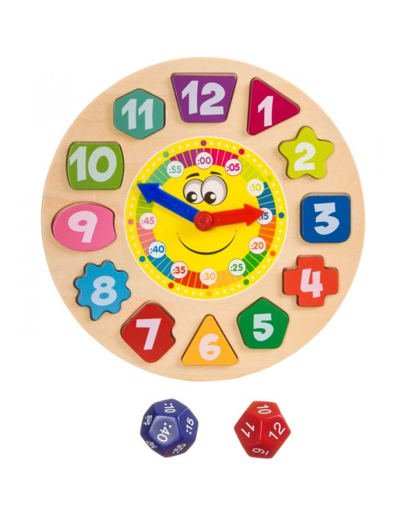 Игра деревянная. Изучаем время