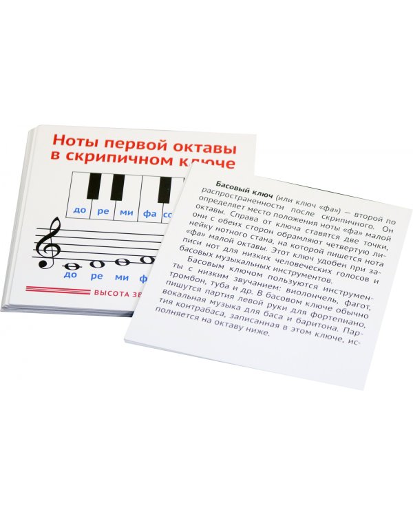 Музыкальная грамота. 33 карточки с буквами на обороте