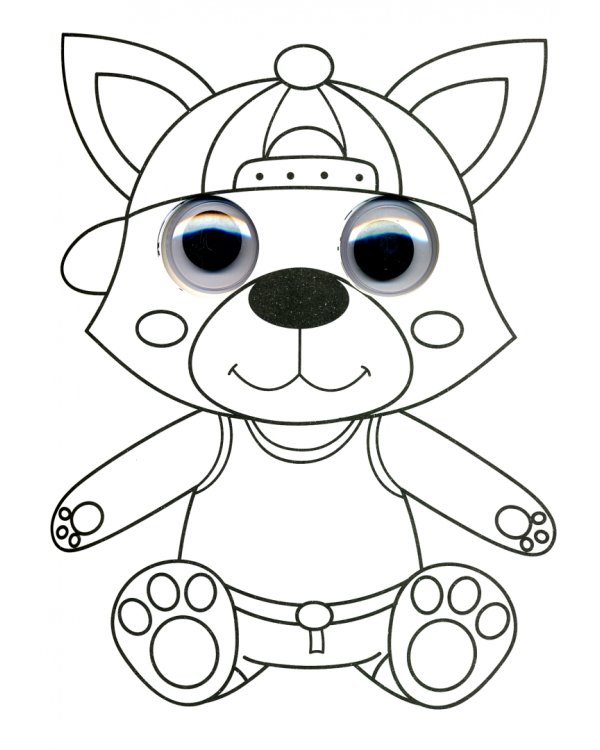 Раскраска А4 Синяя (тигренок в самолете)