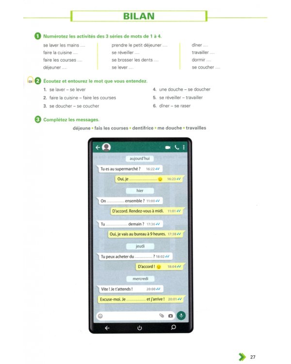 Exercices de vocabulaire A1 + audio + corriges