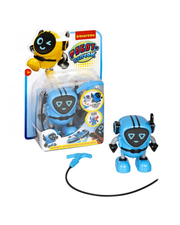 Робот-волчок многофункциональный с гироскопом, пусковым шнуром