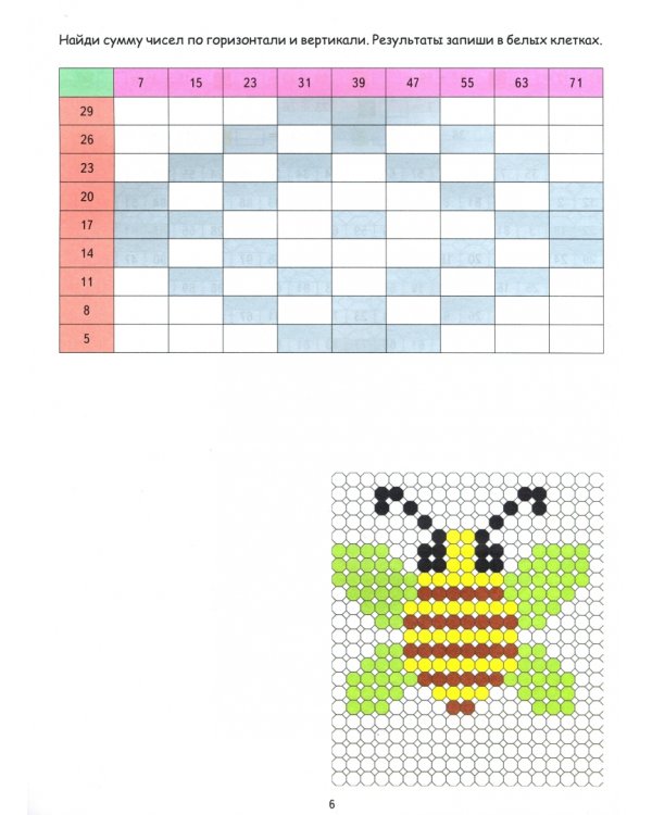 Математические раскраски. Сложение и вычитание в пределах 100