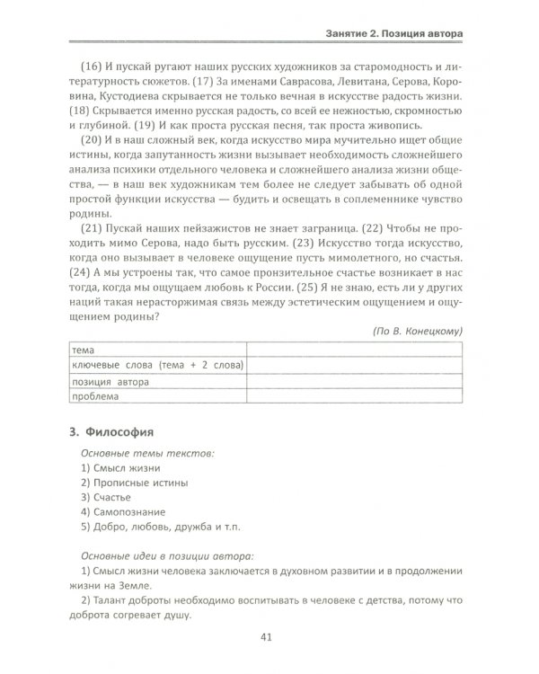 Идеальное сочинение. Подготовка к ЕГЭ. Проблема. Позиция. Комментарий