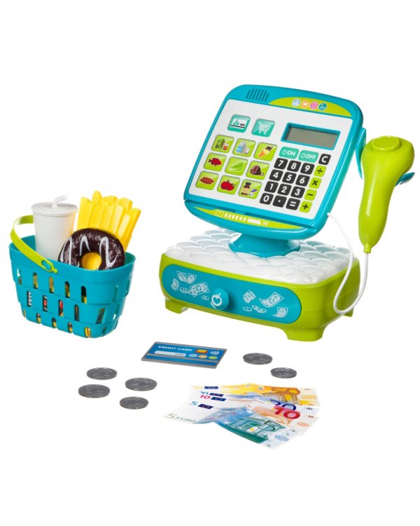 Играем в магазин с кассовым аппаратом, 17 предметов