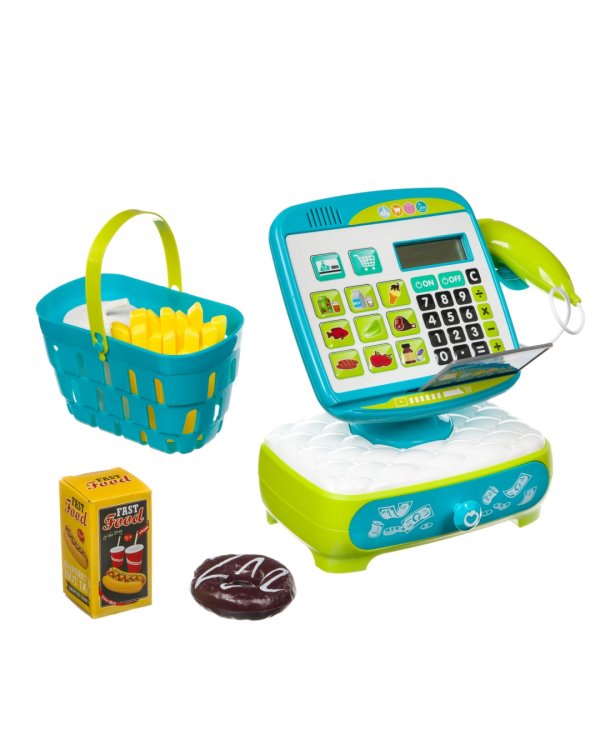 Играем в магазин с кассовым аппаратом, 17 предметов