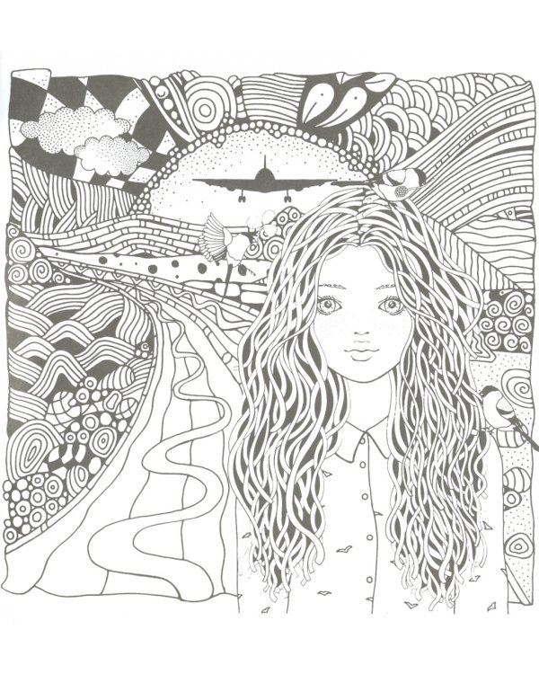 Раскраска "Фантастические облака"