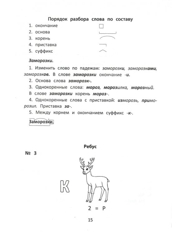 Правила русского языка. С наклейками, ребусами, кроссвордами