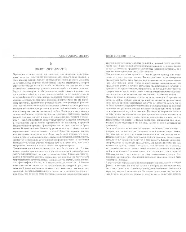 Опыт совершенства. Феноменология творения