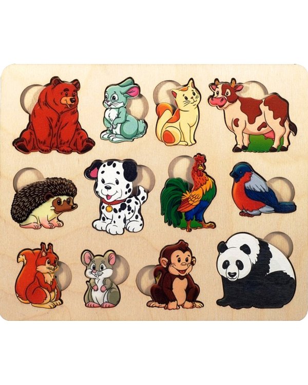 Развивающая доска. Кто что ест?