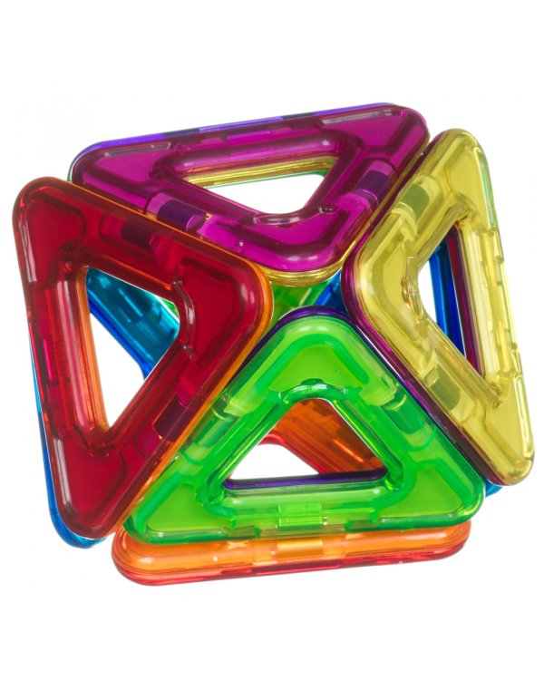 Магнитный конструктор. Магнитоформы, 8 треугольников