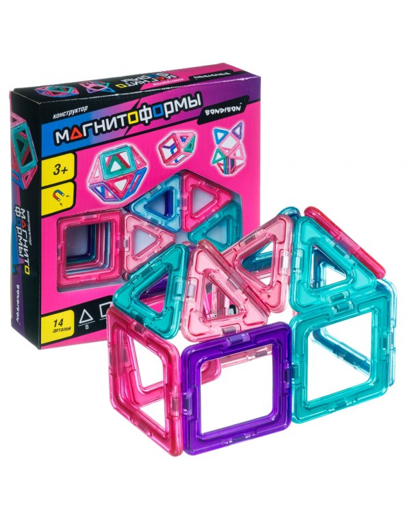 Магнитный конструктор. Магнитоформы, 14 деталей