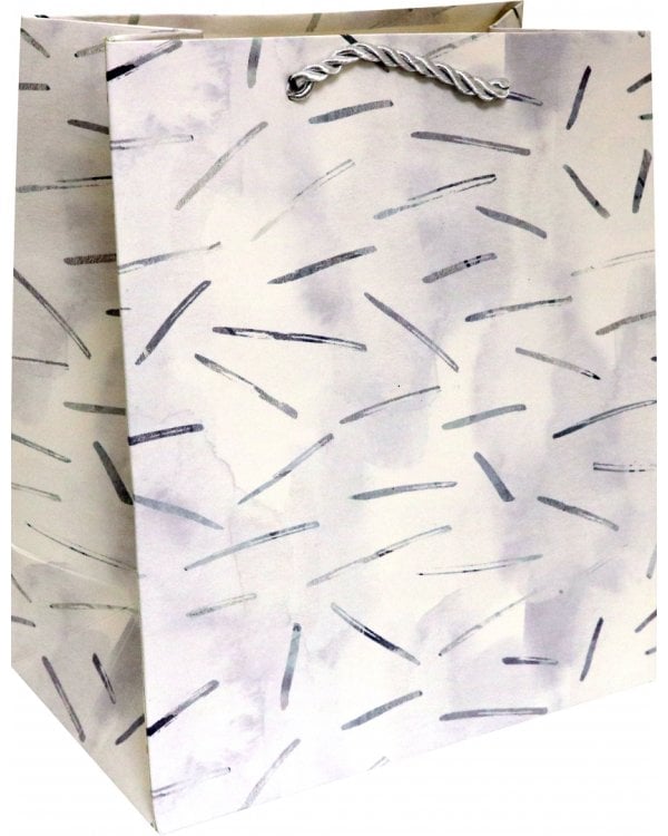 Пакет подарочный "Серебряный узор", 18х23х10 см