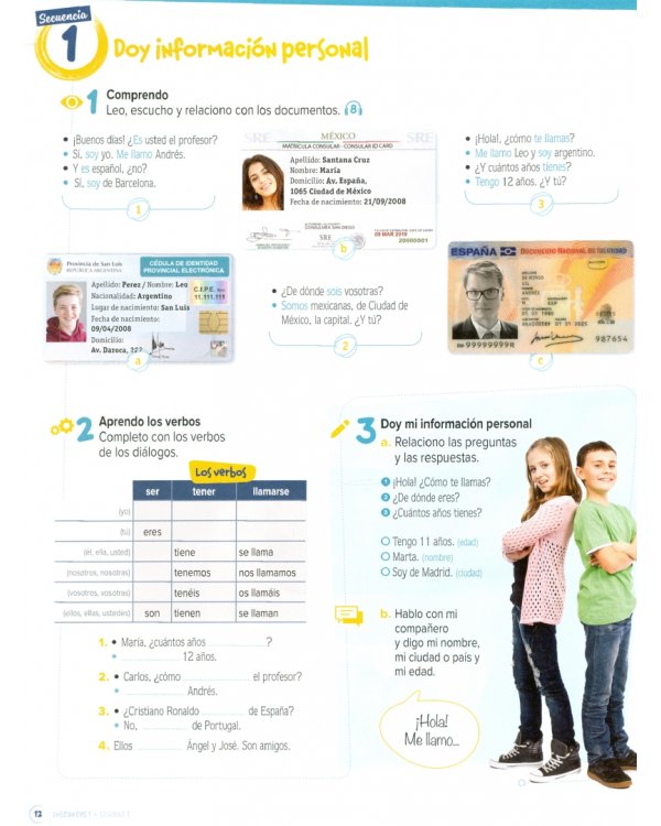 Instantes 1. Libro del alumno