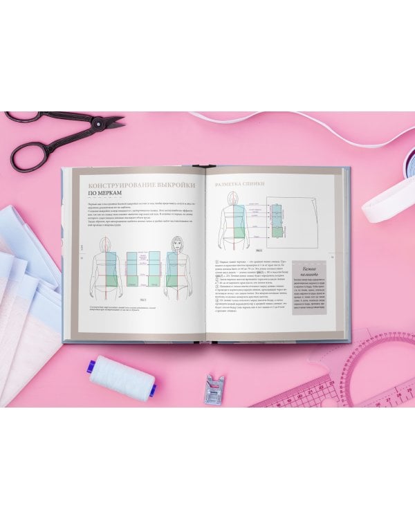 Построение базовой выкройки по индивидуальным меркам. Лифы, рукава, юбки, брюки. Авторские илл.