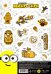 Наклейки декоративные бумажные А5 "Миньоны", набор №4