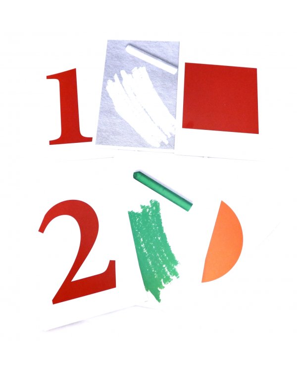 Запоминай слова легко. Цифры. Цвета. Геометрические фигуры. 25 карточек с транскрипцией на обороте