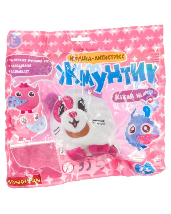 Плюшевая игрушка-антистресс. Жмунтик. Кошечка