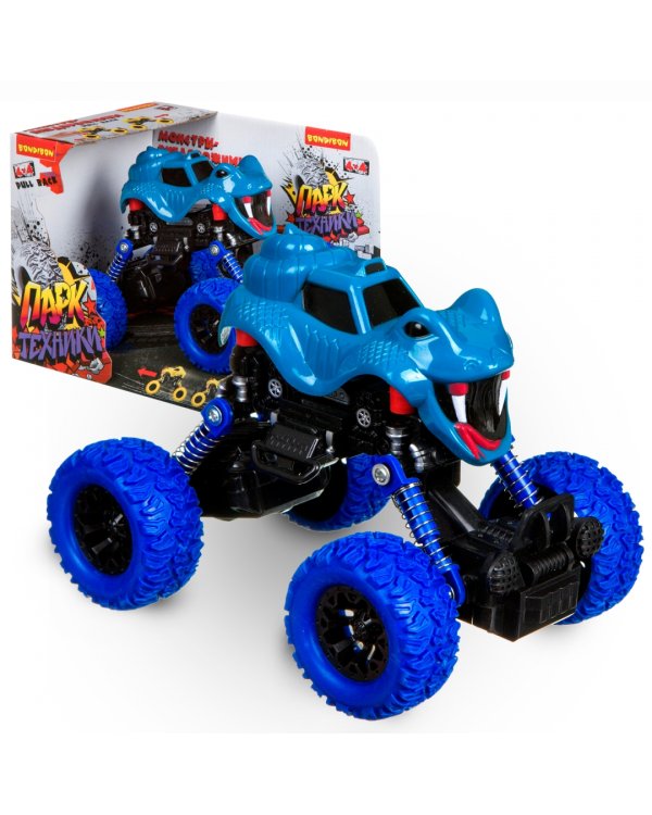 Инерционный джип на пружинной подвеске. Парк техники